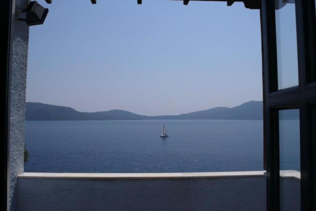 Villa With Breathtaking Views And Private Beach Agios Dimitrios  Luaran gambar