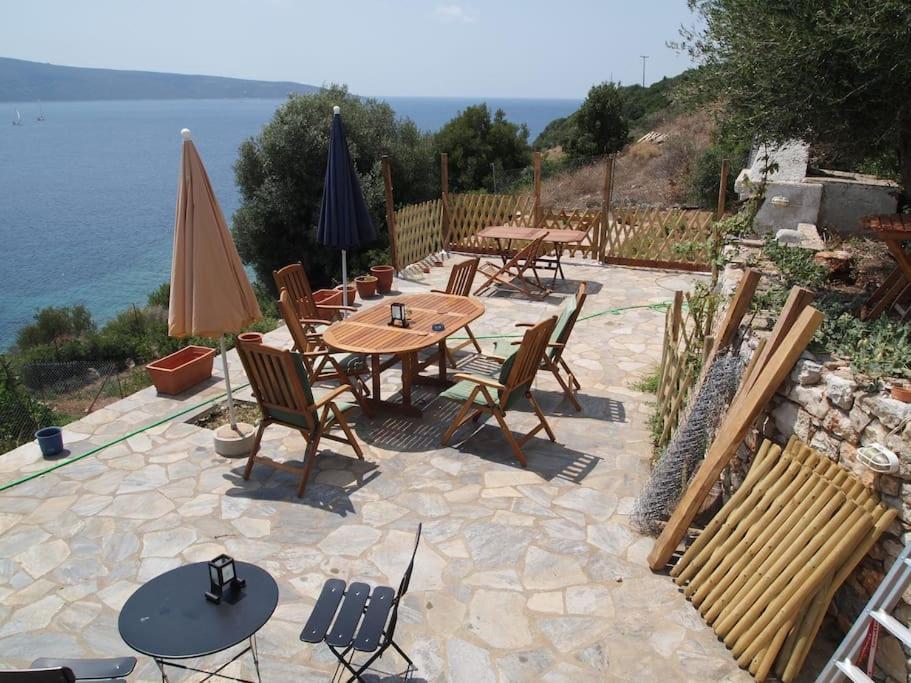 Villa With Breathtaking Views And Private Beach Agios Dimitrios  Luaran gambar