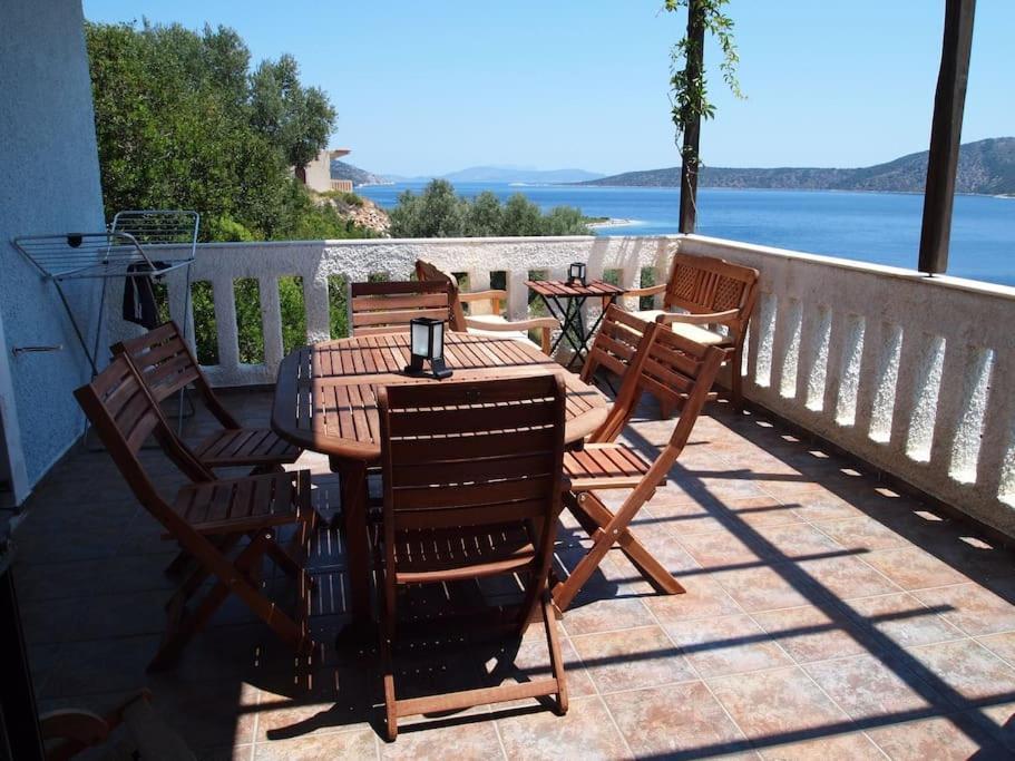 Villa With Breathtaking Views And Private Beach Agios Dimitrios  Luaran gambar