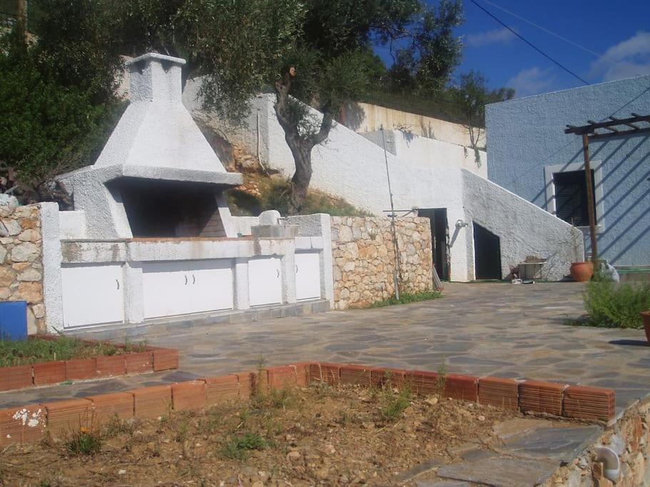 Villa With Breathtaking Views And Private Beach Agios Dimitrios  Luaran gambar
