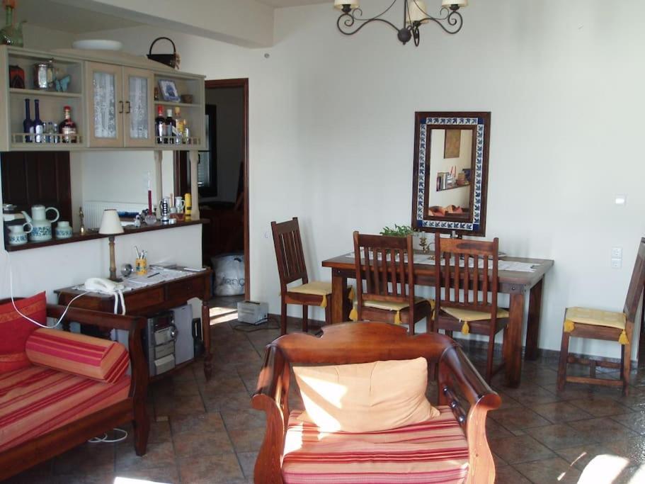 Villa With Breathtaking Views And Private Beach Agios Dimitrios  Luaran gambar